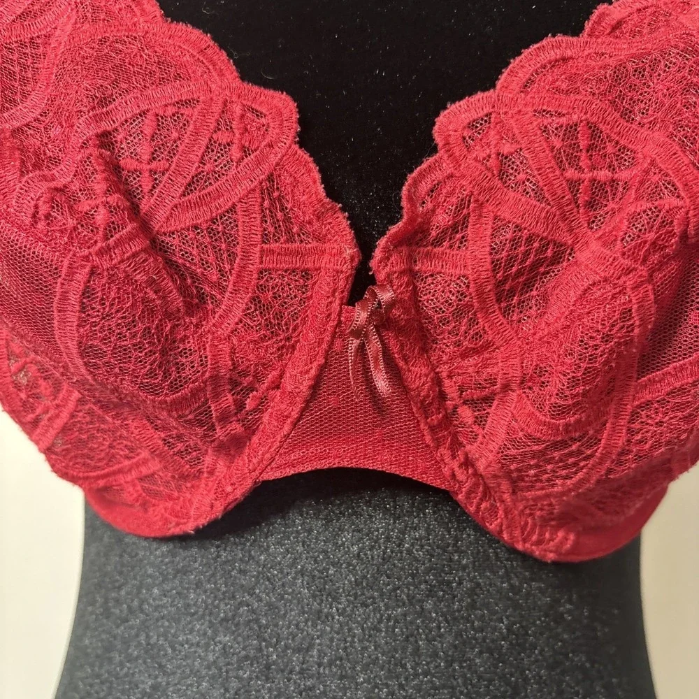 Wacoal Women's Simply Sultry Underwire Bra Red #850279 Size 34DD - Picture 5 of 8